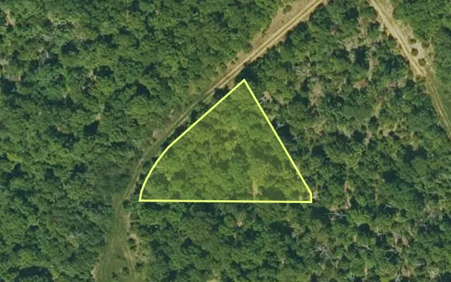 Aerial view of IZARD County parcel 800-13515-000 — Arkansas post-auction with approximate parcel outline