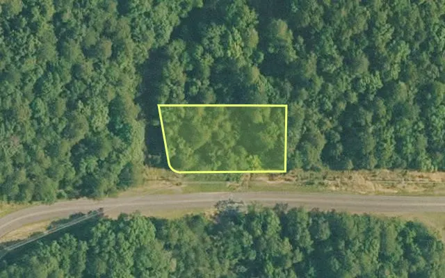 Aerial view of VAN BUREN County parcel 4400-07117-0000 — Arkansas post-auction with approximate parcel outline
