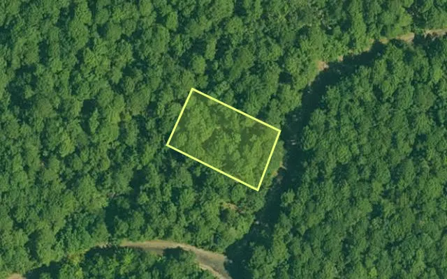 Aerial view of GARLAND County parcel 65037 — Arkansas post-auction with approximate parcel outline