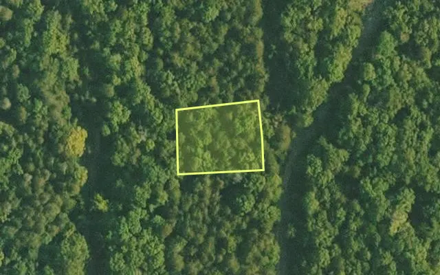 Aerial view of BAXTER County parcel 010-02442-000 — Arkansas post-auction with approximate parcel outline