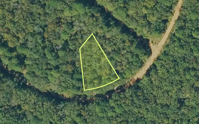 Aerial view of VAN BUREN County parcel 4300-02207-0000 — Arkansas post-auction with approximate parcel outline