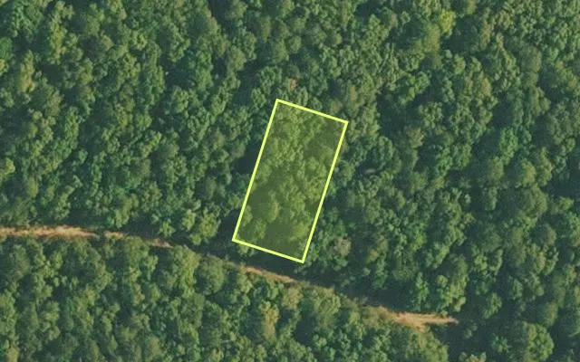 Aerial view of VAN BUREN County parcel 4500-01101-0000 — Arkansas post-auction with approximate parcel outline
