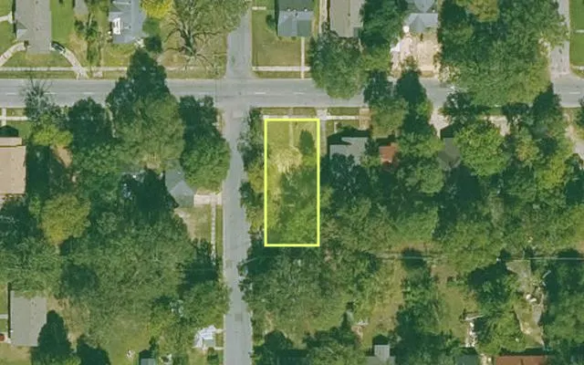 Aerial view of JEFFERSON County parcel 930-03201-000 — Arkansas post-auction with approximate parcel outline