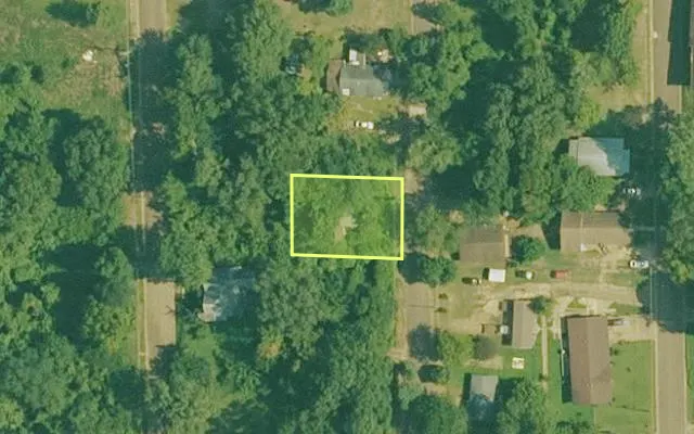 Aerial view of OUACHITA County parcel 785-00013-000R — Arkansas post-auction with approximate parcel outline