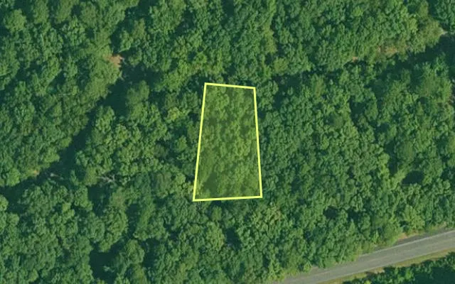 Aerial view of GARLAND County parcel 73196 — Arkansas post-auction with approximate parcel outline