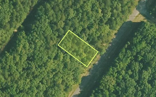 Aerial view of VAN BUREN County parcel 4400-22273-0000 — Arkansas post-auction with approximate parcel outline