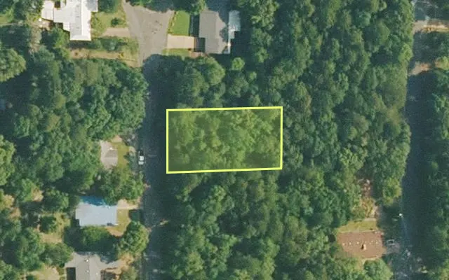 Aerial view of VAN BUREN County parcel 4050-11208-0000 — Arkansas post-auction with approximate parcel outline
