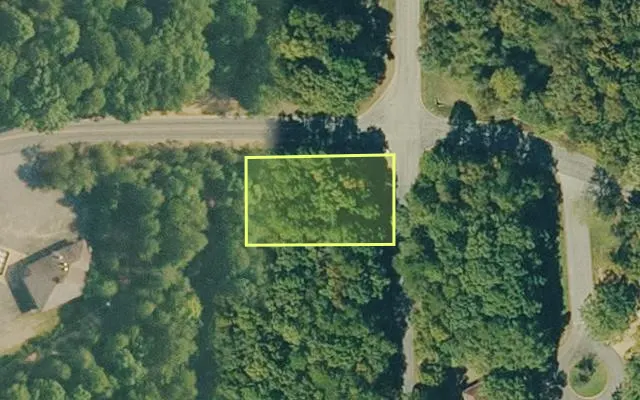 Aerial view of VAN BUREN County parcel 4050-12036-0000 — Arkansas post-auction with approximate parcel outline