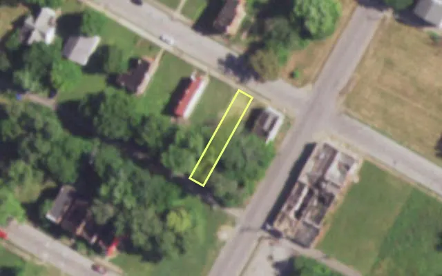 Aerial view of 4406 ST FERDINAND AV — vacant lot, St. Louis with approximate parcel outline