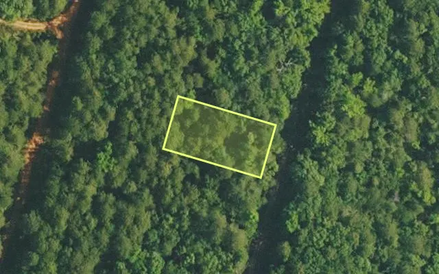 Aerial view of VAN BUREN County parcel 4200-02494-0000 — Arkansas post-auction with approximate parcel outline