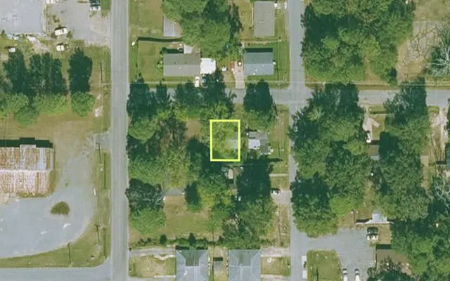 Aerial view of JEFFERSON County parcel 930-65969-000 — Arkansas post-auction with approximate parcel outline