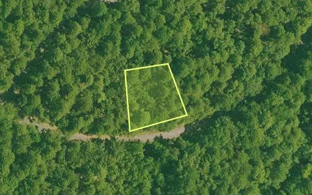 Aerial view of GARLAND County parcel 71312 — Arkansas post-auction with approximate parcel outline