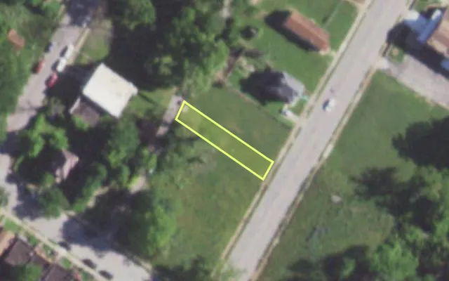 Aerial view of 1417 GOODFELLOW BLVD — vacant lot, St. Louis with approximate parcel outline