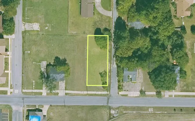 Aerial view of JEFFERSON County parcel 930-70069-000 — Arkansas post-auction with approximate parcel outline