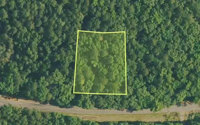 Aerial view of VAN BUREN County parcel 4400-11186-0000 — Arkansas post-auction with approximate parcel outline