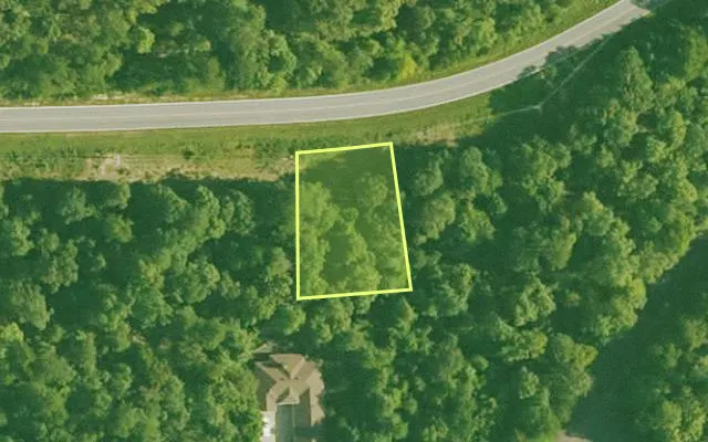 Aerial view of SALINE County parcel 596-00079-000 — Arkansas post-auction with approximate parcel outline