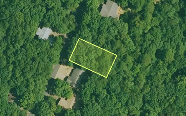 Aerial view of GARLAND County parcel 60571 — Arkansas post-auction with approximate parcel outline