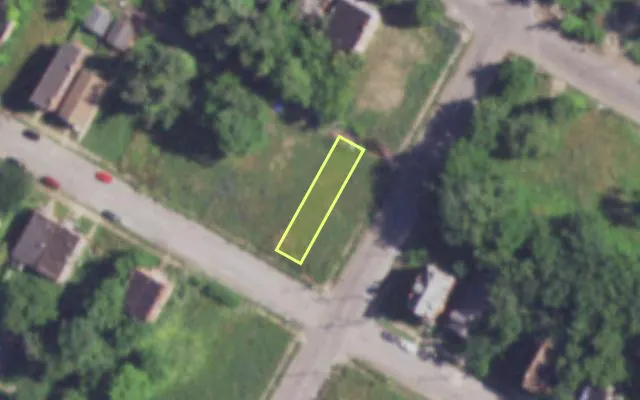 Aerial view of 4003 COTE BRILLIANTE AV — vacant lot, St. Louis with approximate parcel outline