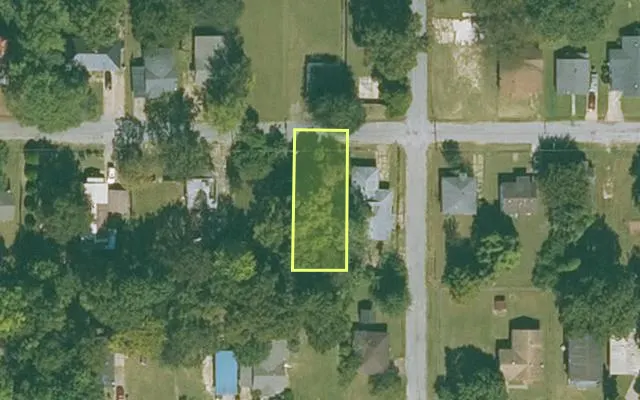 Aerial view of MISSISSIPPI County parcel 305-02970-000 — Arkansas post-auction with approximate parcel outline