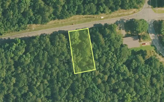 Aerial view of VAN BUREN County parcel 4400-11162-0000 — Arkansas post-auction with approximate parcel outline