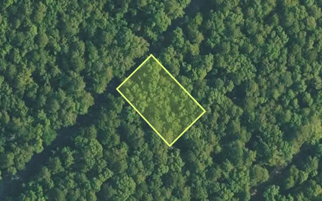 Aerial view of VAN BUREN County parcel 4400-09240-0000 — Arkansas post-auction with approximate parcel outline