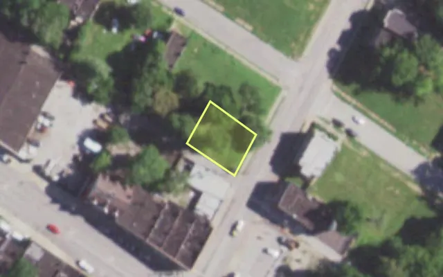 Aerial view of 1517 GOODFELLOW BLVD — vacant lot, St. Louis with approximate parcel outline