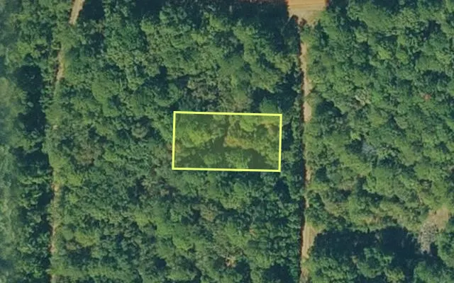Aerial view of VAN BUREN County parcel 4300-13160-0000 — Arkansas post-auction with approximate parcel outline