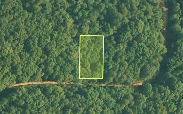 Aerial view of VAN BUREN County parcel 4500-01454-0000 — Arkansas post-auction with approximate parcel outline