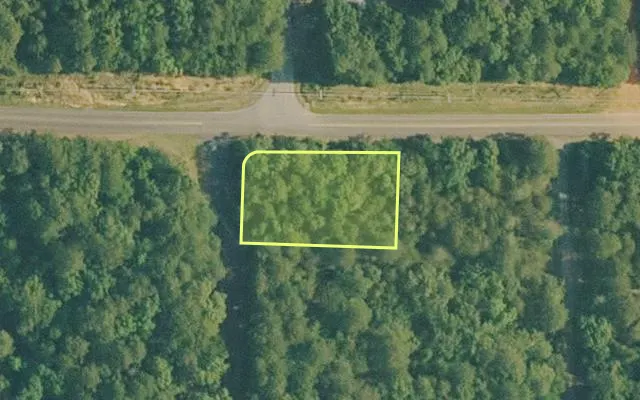 Aerial view of VAN BUREN County parcel 4250-02127-0000 — Arkansas post-auction with approximate parcel outline