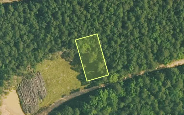 Aerial view of VAN BUREN County parcel 4500-02380-0000 — Arkansas post-auction with approximate parcel outline
