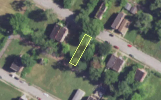 Aerial view of 4036 COTE BRILLIANTE AV — vacant lot, St. Louis with approximate parcel outline