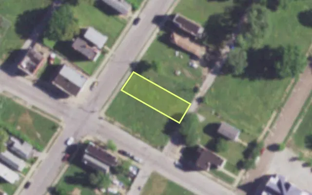 Aerial view of 4308 PRAIRIE AV — vacant lot, St. Louis with approximate parcel outline