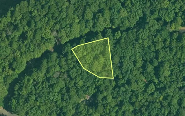 Aerial view of GARLAND County parcel 61968 — Arkansas post-auction with approximate parcel outline