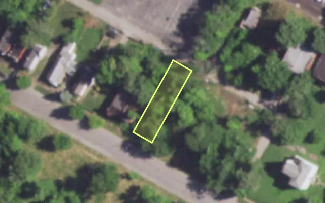 Aerial view of 4533 MAFFITT AV — vacant lot, St. Louis with approximate parcel outline