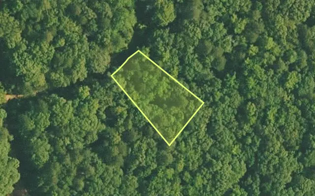 Aerial view of VAN BUREN County parcel 4500-01497-0000 — Arkansas post-auction with approximate parcel outline