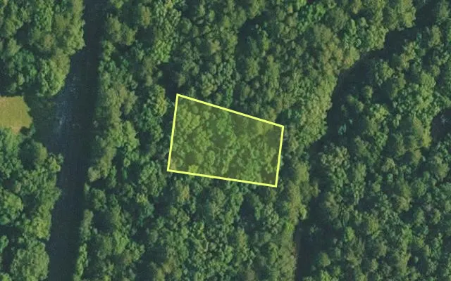 Aerial view of VAN BUREN County parcel 4400-18190-0000 — Arkansas post-auction with approximate parcel outline