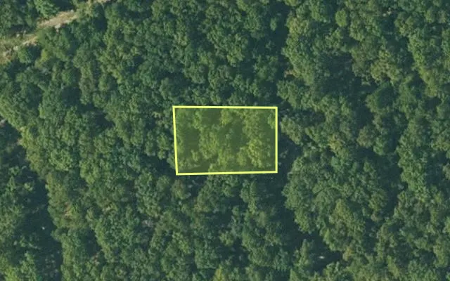 Aerial view of FULTON County parcel 240-15340-000 — Arkansas post-auction with approximate parcel outline