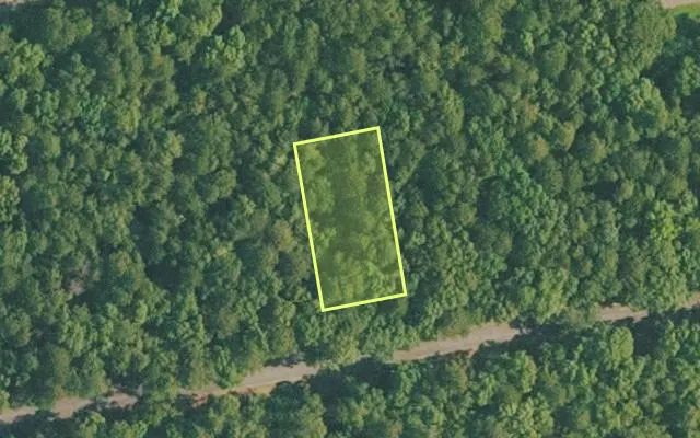 Aerial view of VAN BUREN County parcel 4400-11153-0000 — Arkansas post-auction with approximate parcel outline