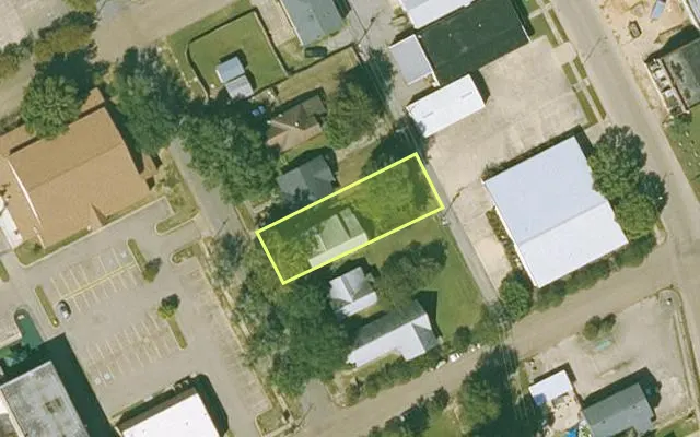 Aerial view of DESHA County parcel 005-00378-000 — Arkansas post-auction with approximate parcel outline