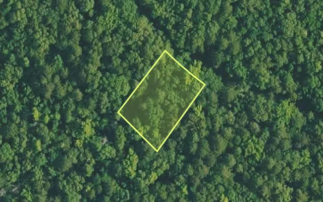 Aerial view of VAN BUREN County parcel 4400-12203-0000 — Arkansas post-auction with approximate parcel outline