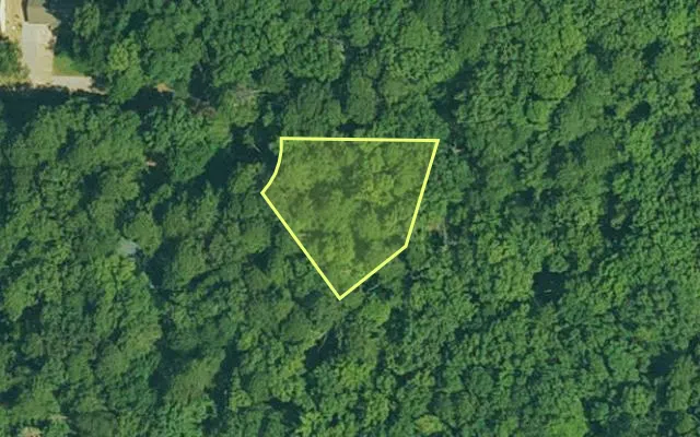 Aerial view of GARLAND County parcel 62558 — Arkansas post-auction with approximate parcel outline
