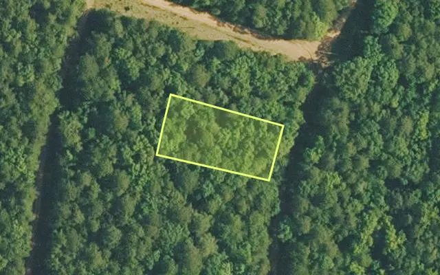 Aerial view of VAN BUREN County parcel 4400-14183-0000 — Arkansas post-auction with approximate parcel outline