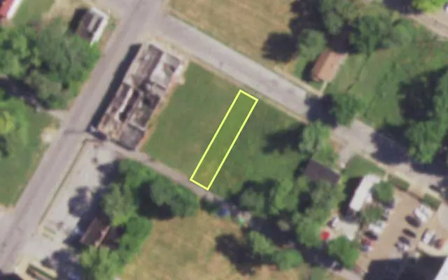 Aerial view of 4356 ST FERDINAND AV — vacant lot, St. Louis with approximate parcel outline