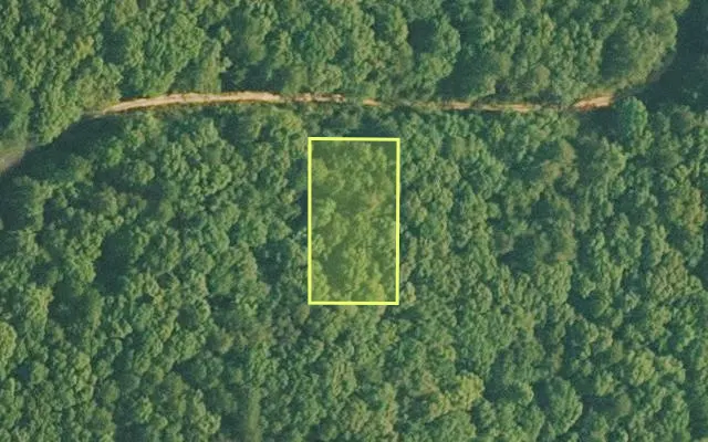 Aerial view of VAN BUREN County parcel 4500-01206-0000 — Arkansas post-auction with approximate parcel outline