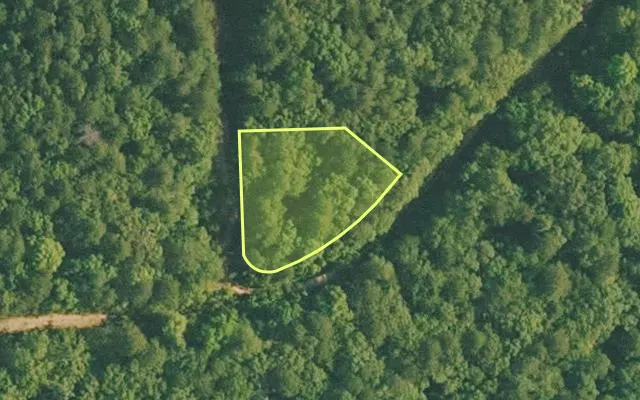 Aerial view of VAN BUREN County parcel 4500-01327-0000 — Arkansas post-auction with approximate parcel outline