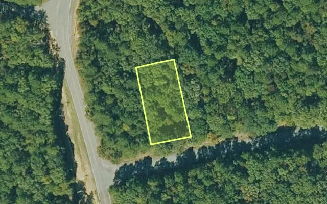 Aerial view of VAN BUREN County parcel 4300-07007-0000 — Arkansas post-auction with approximate parcel outline