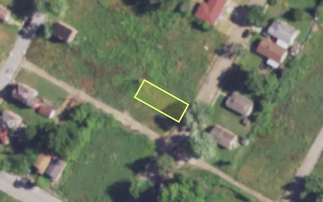 Aerial view of 3023 CLARENCE AV — vacant lot, St. Louis with approximate parcel outline