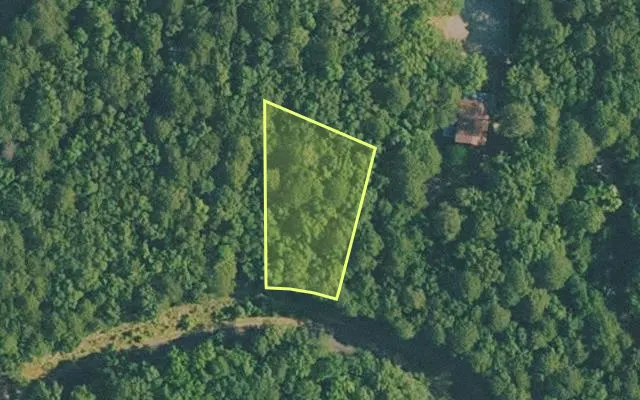 Aerial view of VAN BUREN County parcel 4400-09180-0000 — Arkansas post-auction with approximate parcel outline