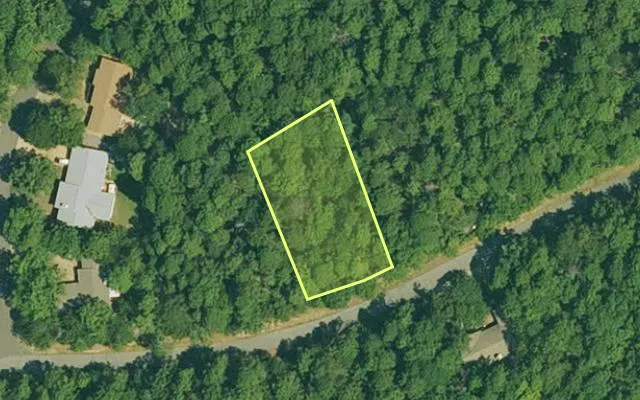 Aerial view of GARLAND County parcel 64578 — Arkansas post-auction with approximate parcel outline