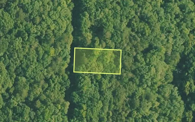 Aerial view of VAN BUREN County parcel 4500-02526-0000 — Arkansas post-auction with approximate parcel outline